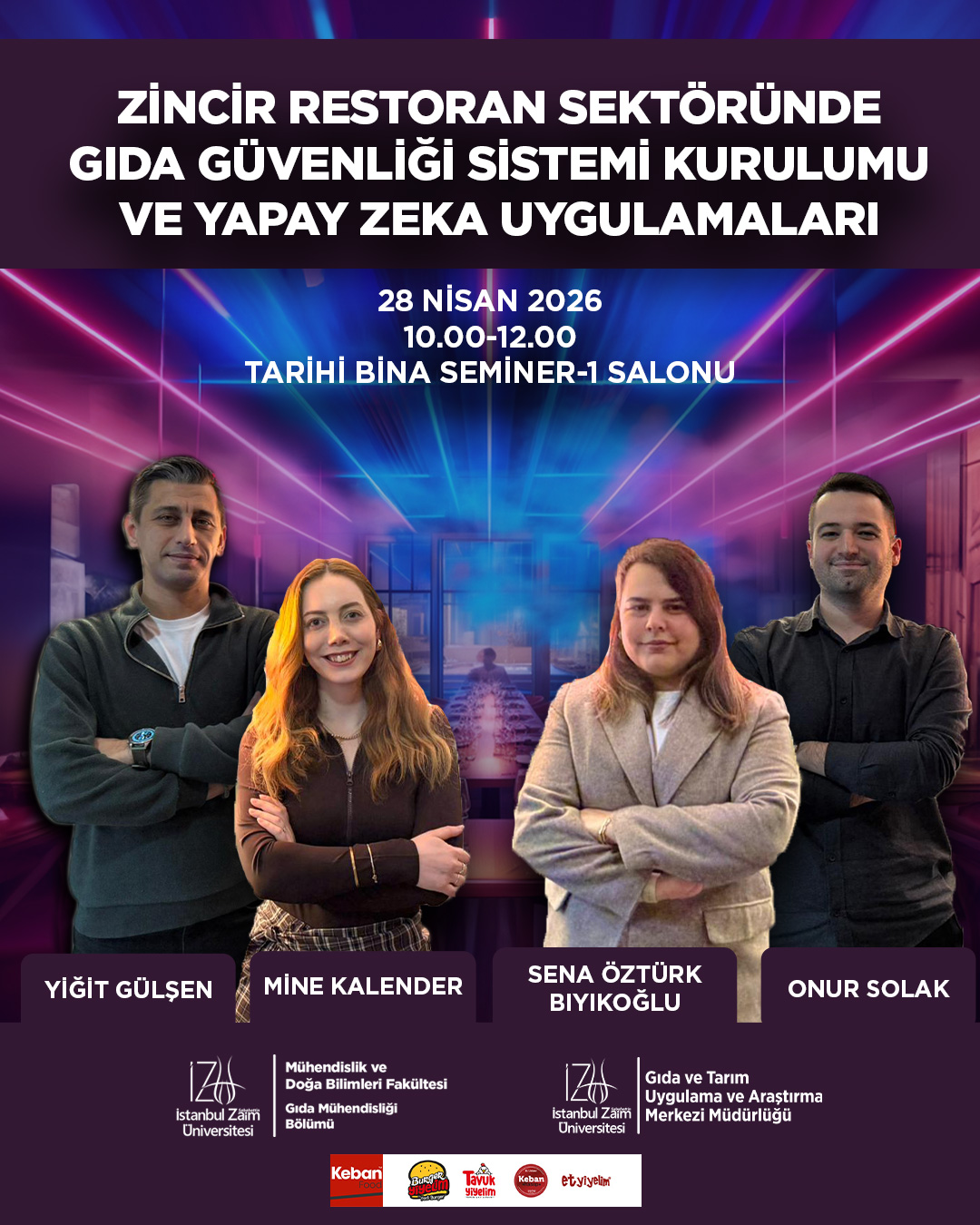 Zincir Restoran Sektöründe Gıda Güvenliği Sistemi Kurulumu ve Yapay Zekâ Uygulamaları
