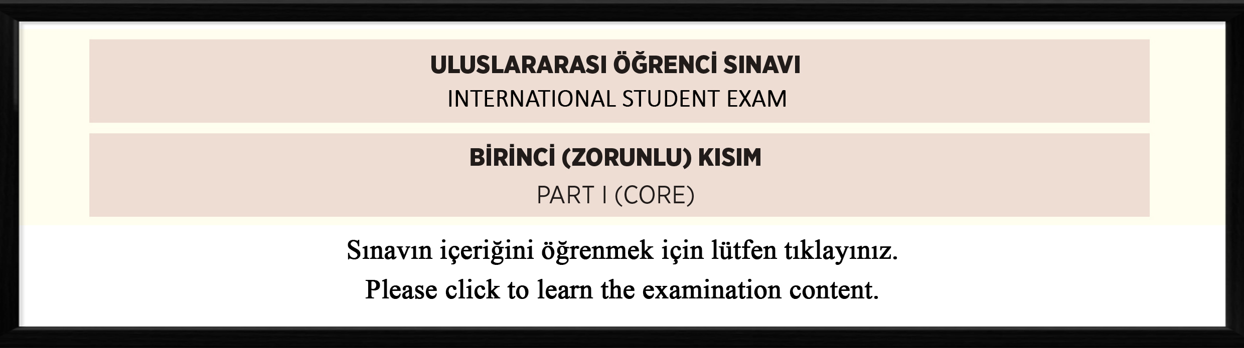 International Student Exam