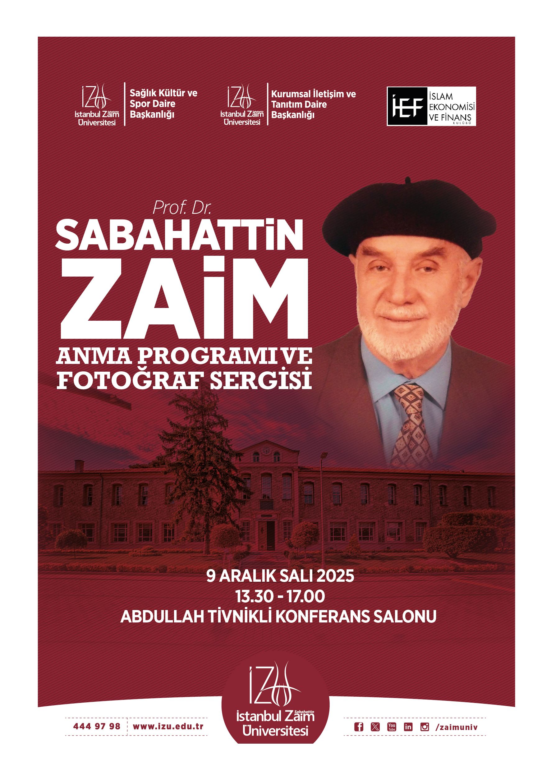 Sabahattin Zaim Anma Programı ve Fotoğraf Sergisi