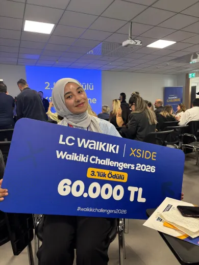Öğrencimize LCW XSIDE Challengers’tan Üçüncülük Ödülü