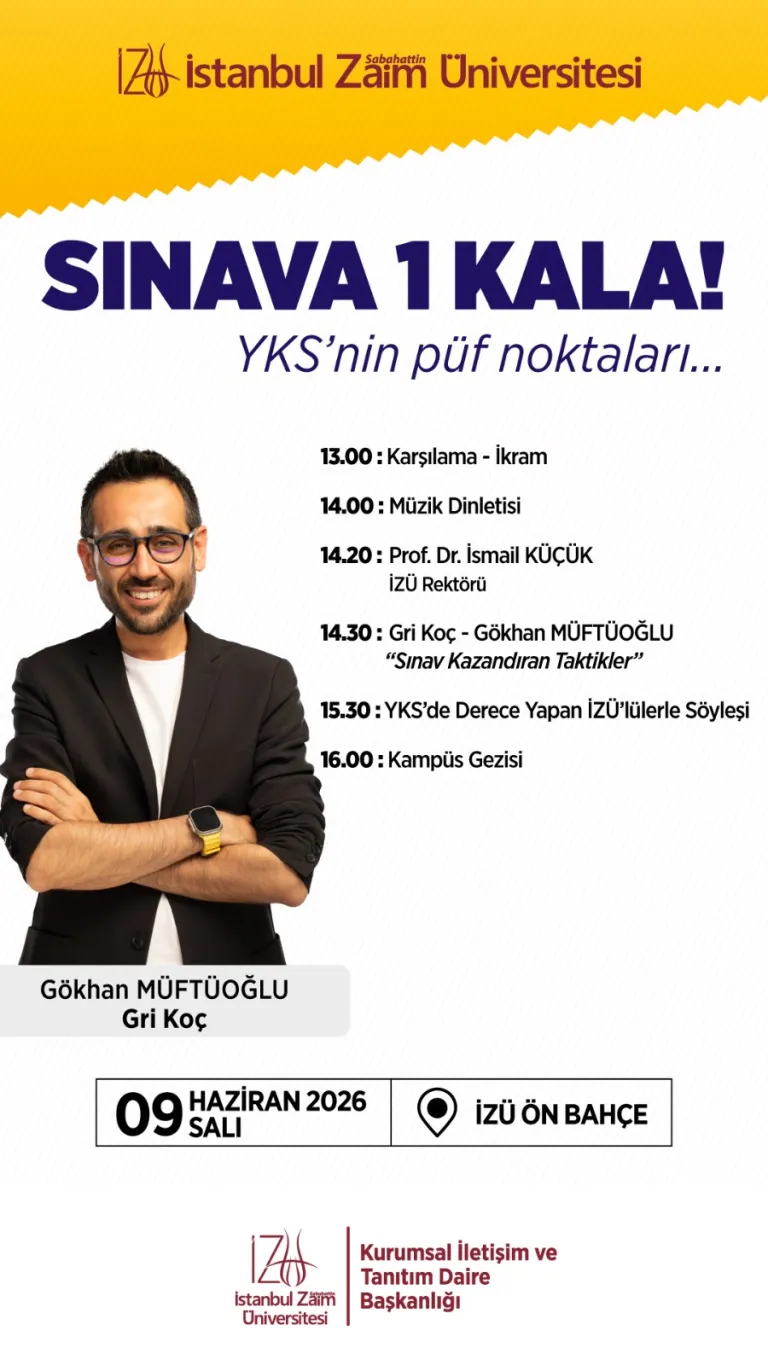 Sınava 1 Kala