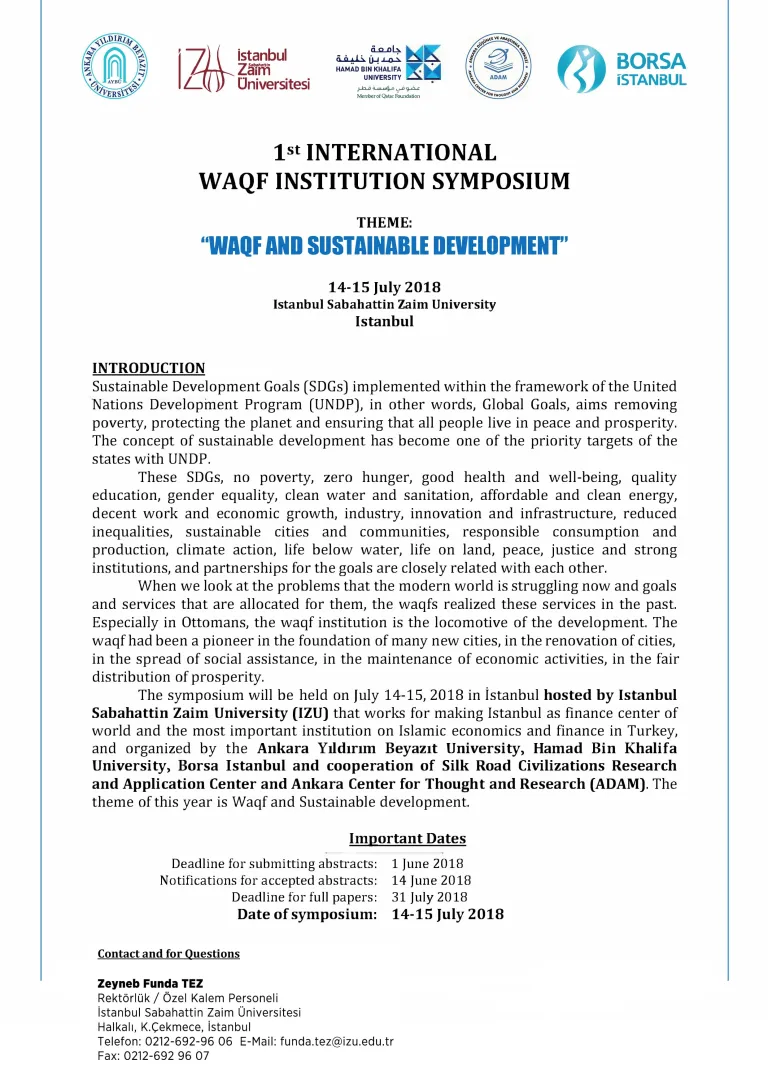 1st International WAQF INSTITUTION SYMPOSIUM