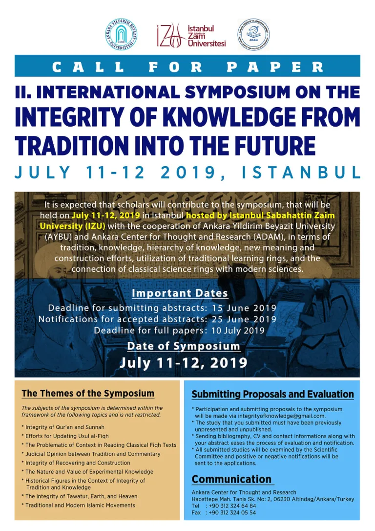 2nd Inetnational Symposium on Integrity of Knowledge From Tradition Into The Future