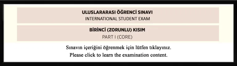 International Student Exam