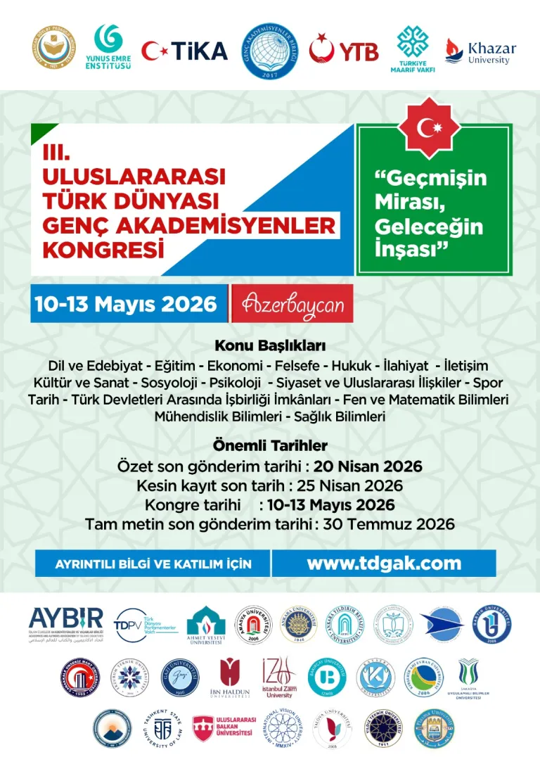 III. Uluslararası Türk Dünyası Genç Akademisyenler Kongresi