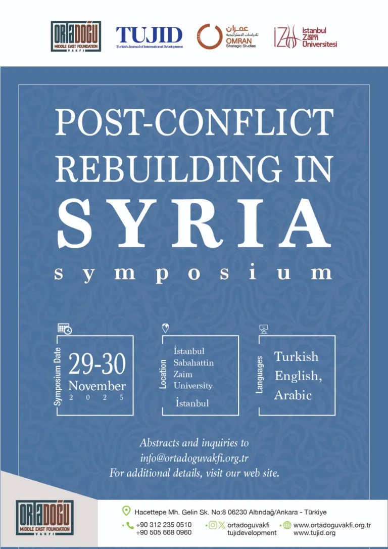 POST-CONFLICT REBUILDING IN SYRIA