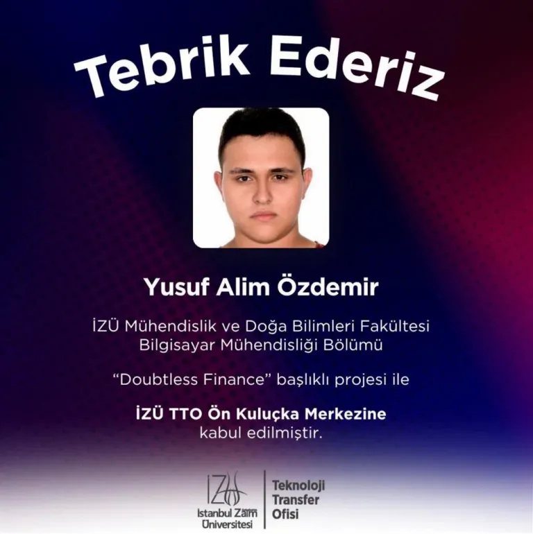 “Doubtless Finance” Projesi Ön Kuluçka Merkezimize Kabul Edildi!